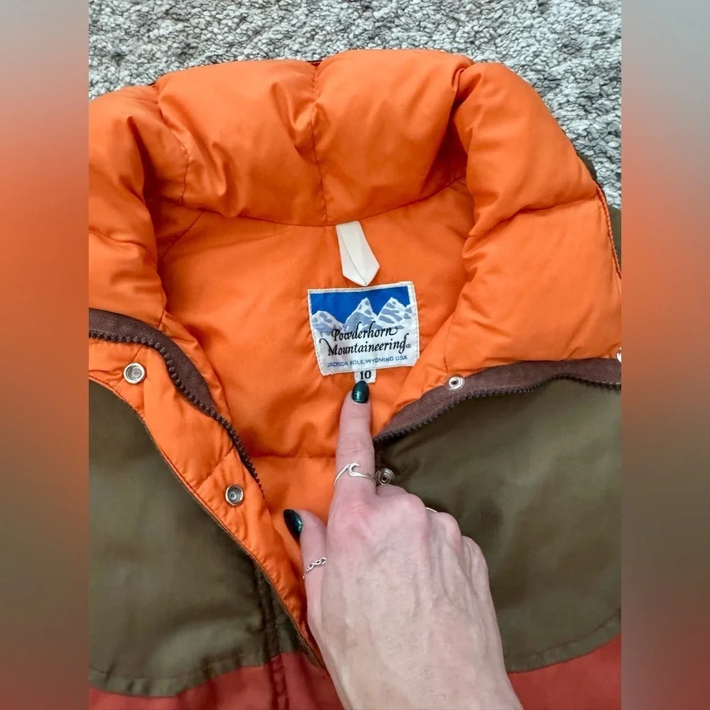 Vintage Powderhorn Mountaineering Boys Insulated Winter Jacket Size 10